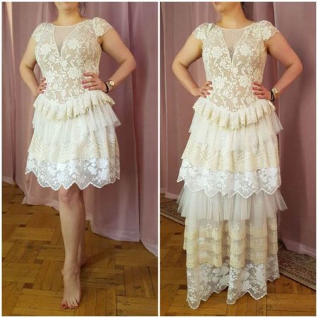 PRZYKŁADOWE SUKNIE W WERSJI DŁUGIEJ I KRÓTKIEJ