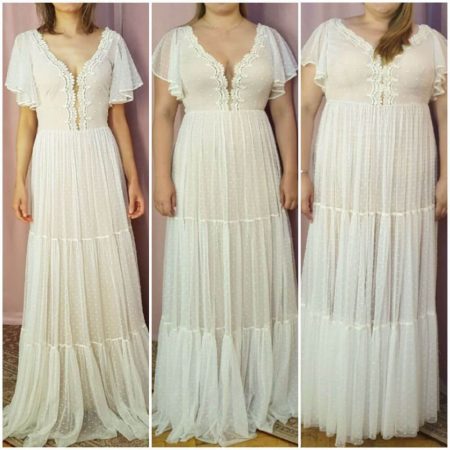 PRZYKŁADY RÓŻNYCH TYPÓW SYLWETEK W RÓŻNYCH KROJACH SUKIEN