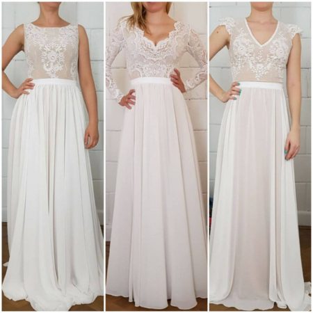 PRZYKŁADOWE SUKNIE ZE ZMNIENIONYMI GÓRAMI